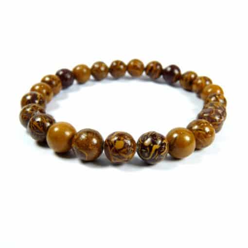 Bracelet jaspe peau de serpent 8 mm