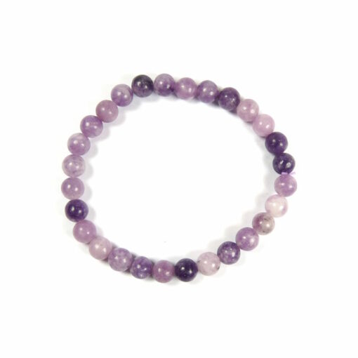 Bracelet lépidolite 6 mm – Image 2
