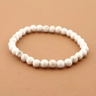 Bracelet magnésite 6 mm