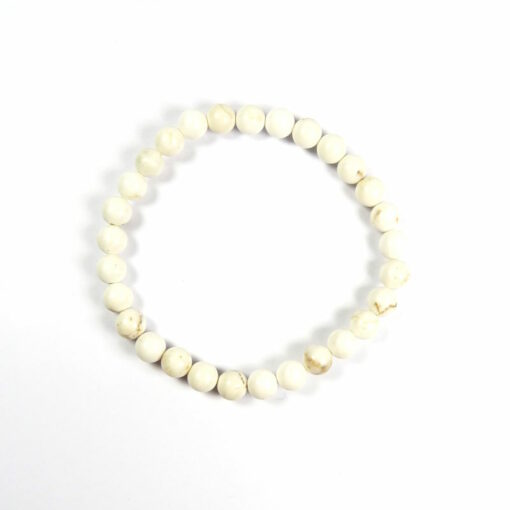 Bracelet magnésite 6 mm – Image 2