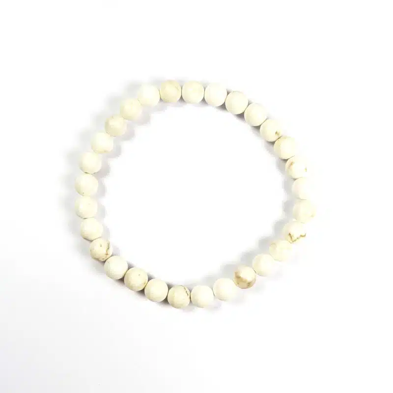 Bracelet magnésite 6 mm – Image 2