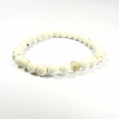 Bracelet magnésite 6 mm