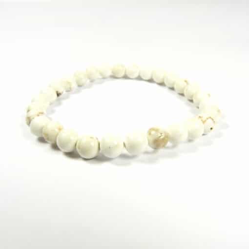 Bracelet magnésite 6 mm