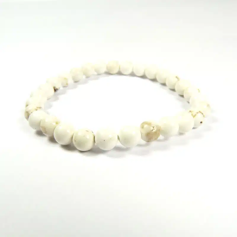 Bracelet magnésite 6 mm