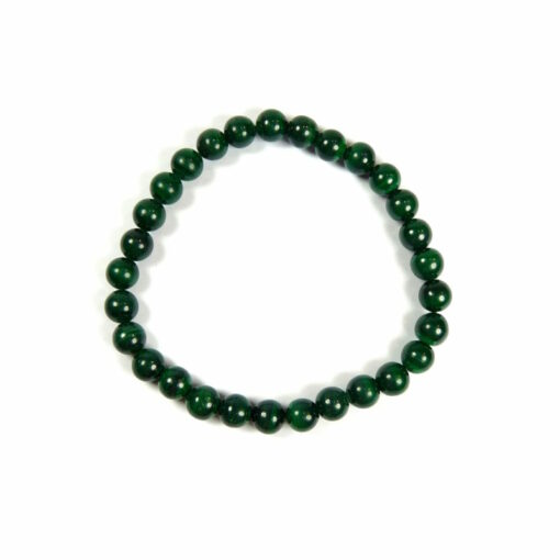 Bracelet malachite 6 mm – Image 2