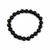 Bracelet obsidienne noire 8 mm – Image 2