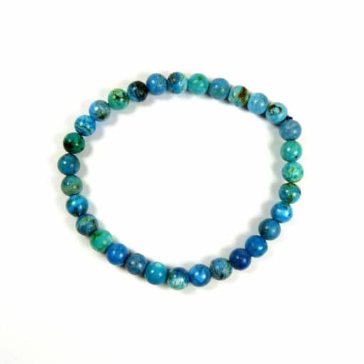 Bracelet opale bleue 6 mm – Image 2