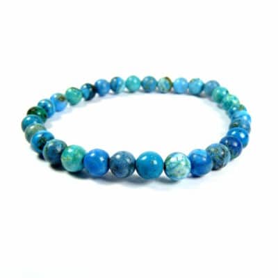 Bracelet opale bleue 6 mm
