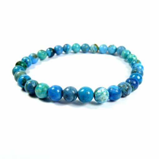 Bracelet opale bleue 6 mm