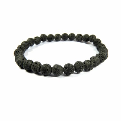 Bracelet pierre de lave 6 mm