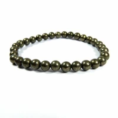 Bracelet pyrite de fer 6 mm