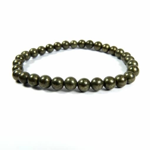 Bracelet pyrite de fer 6 mm