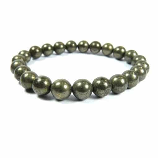 Bracelet pyrite de fer 8 mm