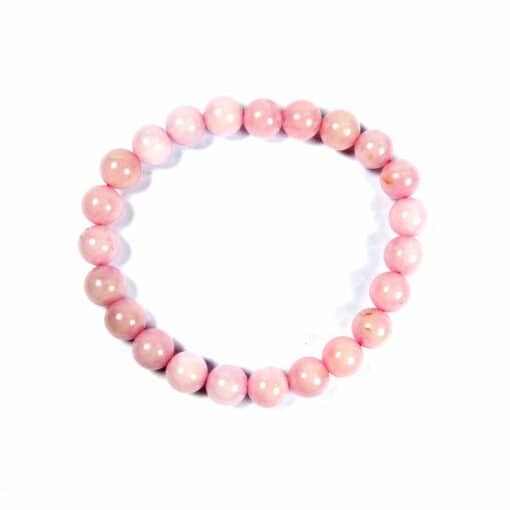 Bracelet quartz rose 8 mm – Image 2