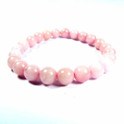 Bracelet quartz rose 8 mm