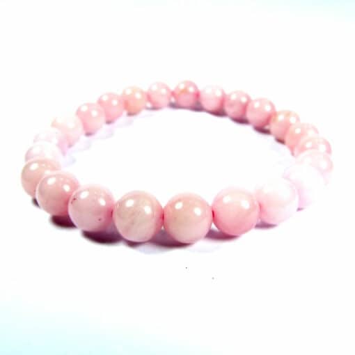 Bracelet quartz rose 8 mm