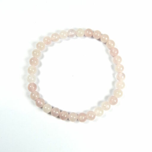 Bracelet quartz rose 6 mm – Image 2