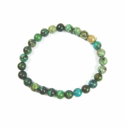 Bracelet turquoise africaine 6 mm – Image 2
