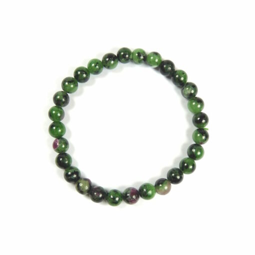 Bracelet zoïsite rubis 6 mm – Image 2