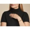 Bracelet ambre multicolore ovale argent rhodié – Image 2