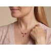 Collier ambre cognac argent doré – Image 2