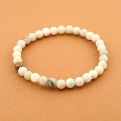 Bracelet amazonite 6 mm