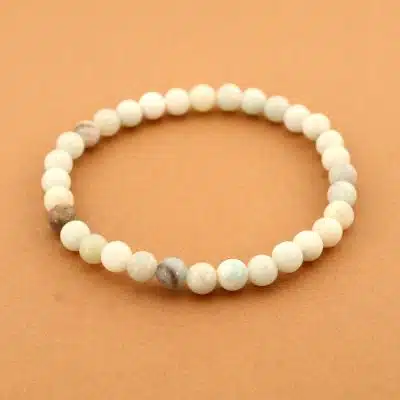 Bracelet amazonite 6 mm
