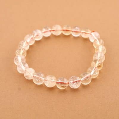 Bracelet citrine naturelle 8 mm
