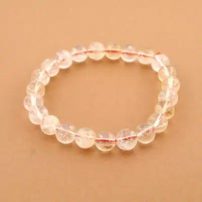 Bracelet citrine naturelle 8 mm