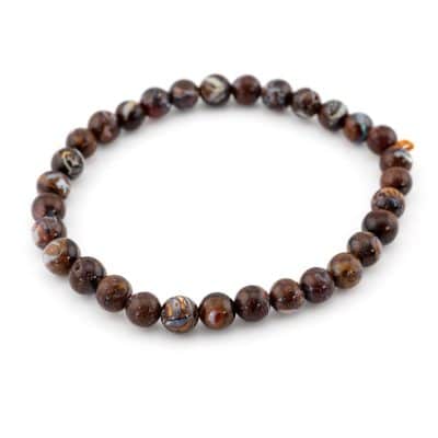 Bracelet opale boulder 6 mm