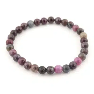 Bracelet saphir multicolore 6 mm