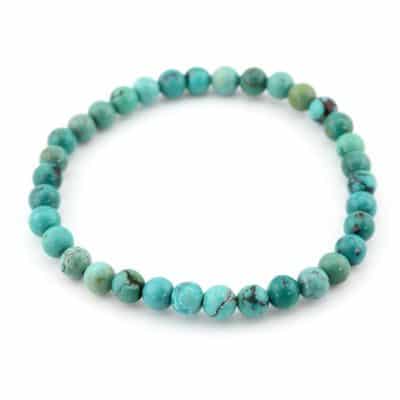Bracelet turquoise du Tibet 6 mm